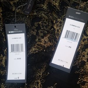 Robe BCBG Max Azria 'Romee' - Taille 0 - Couleur Gris & Navy - NEUVE AVEC ÉTIQUETTES